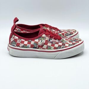 Vans Atwood Red Sharks on Bikes printed canvas slip on sneakers - Little Kids 1